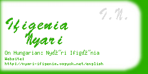 ifigenia nyari business card